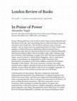 Bernini In Praise of Power Cover Page