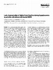 Research paper thumbnail of Lack of preservation of higher brain function during hypoglycaemia in patients with intensively-treated IDDM