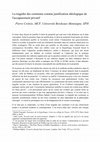 Research paper thumbnail of La tragédie des communs comme justification idéologique de l'accaparement privatif