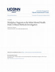 Workplace Supports in the Infant Mental Health Field: A Mixed Methods Investigation Cover Page