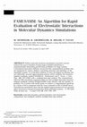 Research paper thumbnail of Tavan P., FAMUSAMM: An algorithm for rapid evaluation of electrostatic interactions in molecular dynamics simulations