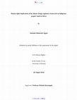 Research paper thumbnail of Human rights implications of the climate change regulatory framework on indigenous peoples’ lands in Africa