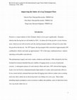 Research paper thumbnail of Improving the Safety of a Log Transport Fleet