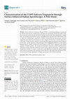 Research paper thumbnail of Characterization of the COPD Salivary Fingerprint through Surface Enhanced Raman Spectroscopy: A Pilot Study