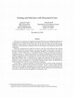 Research paper thumbnail of Sorting and Selection With Structured Costs