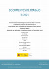 Research paper thumbnail of 2021. del Pino, E. Aumaitre, A. Calzada, I. Castillo, A.J., Hernández-Moreno, J., Moreno-Fuentes, F.J. Innovaciones metodológicas para estudiar la opinión ciudadana y mejorar el sistema fiscal: Documento de Trabajo 6/2021. Madrid: Instituto de Estudios Fiscales.