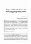 Research paper thumbnail of El tópico sacrificial en los discursos de la prensa deportiva en el Perú. El caso del futbolista Paolo Guerrero