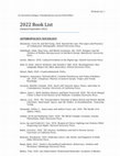 Research paper thumbnail of ID Book List 2022