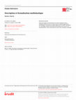 Research paper thumbnail of Description et formalisation mathématique