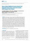 Binary Hybrid Multilevel Inverter-Based Grid Integrated Solar Energy Conversion System With Damped SOGI Control Cover Page