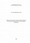 Research paper thumbnail of Análise das variáveis de processo na composição celular e nos parâmetros reológicos da Chlorella minutissima, cultivada em reator Air-Lift, para a produção de biocombustíveis