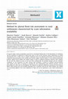 Research paper thumbnail of Method for pluvial flood risk assessment in rural settlements characterised by scant information availability