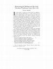 Research paper thumbnail of  ‘Honouring the bridegroom like God: Theodore Prodromos, Carmina Historica 6. 46’, Greek, Roman and Byzantine Studies 46, 2006, 87-100. 