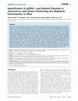 Identification of pOENI-1 and Related Plasmids in Oenococcus oeni Strains Performing the Malolactic Fermentation in Wine Cover Page