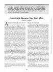 Research paper thumbnail of America in Eurasia: One Year After