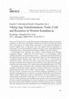 Zanette T. Glørstad and Kjetil Loftsgarden (eds.): Viking-Age Transformations: Trade, Craft and Resources in Western Scandinavia Cover Page