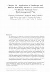 Research paper thumbnail of Chapter 13 Application of landscape and habitat suitability models to conservation: the Hoosier National Forest land-management plan