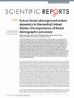 Research paper thumbnail of Future forest aboveground carbon dynamics in the central United States: the importance of forest demographic processes