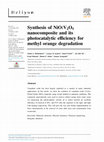 Research paper thumbnail of Synthesis of NiO:V 2 O 5 nanocomposite and its photocatalytic efficiency for methyl orange degradation