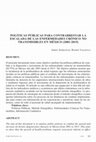 Research paper thumbnail of Políticas públicas para contrarrestar la escalada de las enfermedades crónico no transmisibles en México (2001-2015)