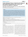 Similar Replicative Fitness Is Shared by the Subtype B and Unique BF Recombinant HIV-1 Isolates that Dominate the Epidemic in Argentina Cover Page