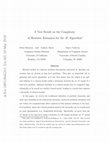 Research paper thumbnail of A new result on the complexity of heuristic estimates for the A★ algorithm