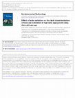 Research paper thumbnail of Effect of solar radiation on the lipid characterization of biomass cultivated in high-rate algal ponds using domestic sewage