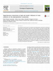 Research paper thumbnail of Algae/bacteria consortium in high rate ponds: Influence of solar radiation on the phytoplankton community