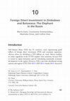 Foreign Direct Investment in Zimbabwe and Botswana: The Elephant in the Room Cover Page