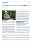 Research paper thumbnail of Engaging Distance Learners in Cooperative Extension