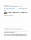 Research paper thumbnail of Using the TOP Model to Measure Program Performance: A Pocket Reference