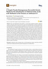 Research paper thumbnail of A Simple Pseudo-Homogeneous Reversible Kinetic Model for the Esterification of Different Fatty Acids with Methanol in the Presence of Amberlyst-15