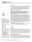 Research paper thumbnail of Genome-wide analysis of ivermectin response by Onchocerca volvulus reveals that genetic drift and soft selective sweeps contribute to loss of drug sensitivity