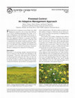 Fireweed Control: An Adaptive Management Approach Cover Page