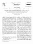 Research paper thumbnail of Synthesis of nanoporous carbon with pre-graphitic domains