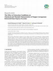 Research paper thumbnail of The Effect of Extraction Conditions on Chemical and Thermal Characteristics of Kappa-Carrageenan Extracted from Hypnea bryoides