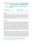 Research paper thumbnail of Surveillance Studies and Violence Against Women