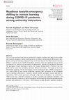 Research paper thumbnail of Readiness towards emergency shifting to remote learning during COVID-19 pandemic among university instructors