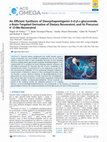 Research paper thumbnail of An Efficient Synthesis of Deoxyrhapontigenin-3-O-β-d-glucuronide, a Brain-Targeted Derivative of Dietary Resveratrol, and Its Precursor 4′-O-Me-Resveratrol