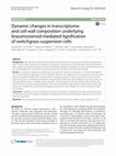 Research paper thumbnail of Dynamic changes in transcriptome and cell wall composition underlying brassinosteroid-mediated lignification of switchgrass suspension cells