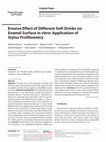 Research paper thumbnail of Erosive Effect of Different Soft Drinks on Enamel Surface in vitro: Application of Stylus Profilometry