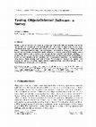 Testing object‐oriented software: a survey Cover Page