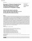 Research paper thumbnail of Perception of Physician Empathy Varies With Educational Level and Gender of Patients Undergoing Low-Yield Computerized Tomographic Imaging