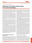 Applications of Raman spectroscopy in art and archaeology Cover Page