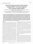 Research paper thumbnail of O044 Glucocorticoid receptor dimerization induces MKP1 to protect against TNF-induced inflammation