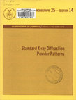 Standard X-ray Diffraction Powder Patterns: Section 14. Data for 68 substances Cover Page