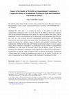 Research paper thumbnail of Impact of the Quality of Work-life on Organizational Commitment: A Comparative Study on Academicians Working for State and Foundation Universities in Turkey