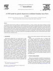 Research paper thumbnail of A CFD model for particle dispersion in turbulent boundary layer flows