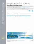 Research paper thumbnail of Adsorption of nucleobases on different allotropes of phosphorene