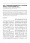 Effects of psychological defense on processing of neutral stimuli indicated by event-related potentials (ERPs) Cover Page